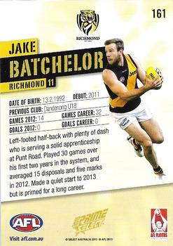 2013 Select Prime AFL #161 Jake Batchelor Back